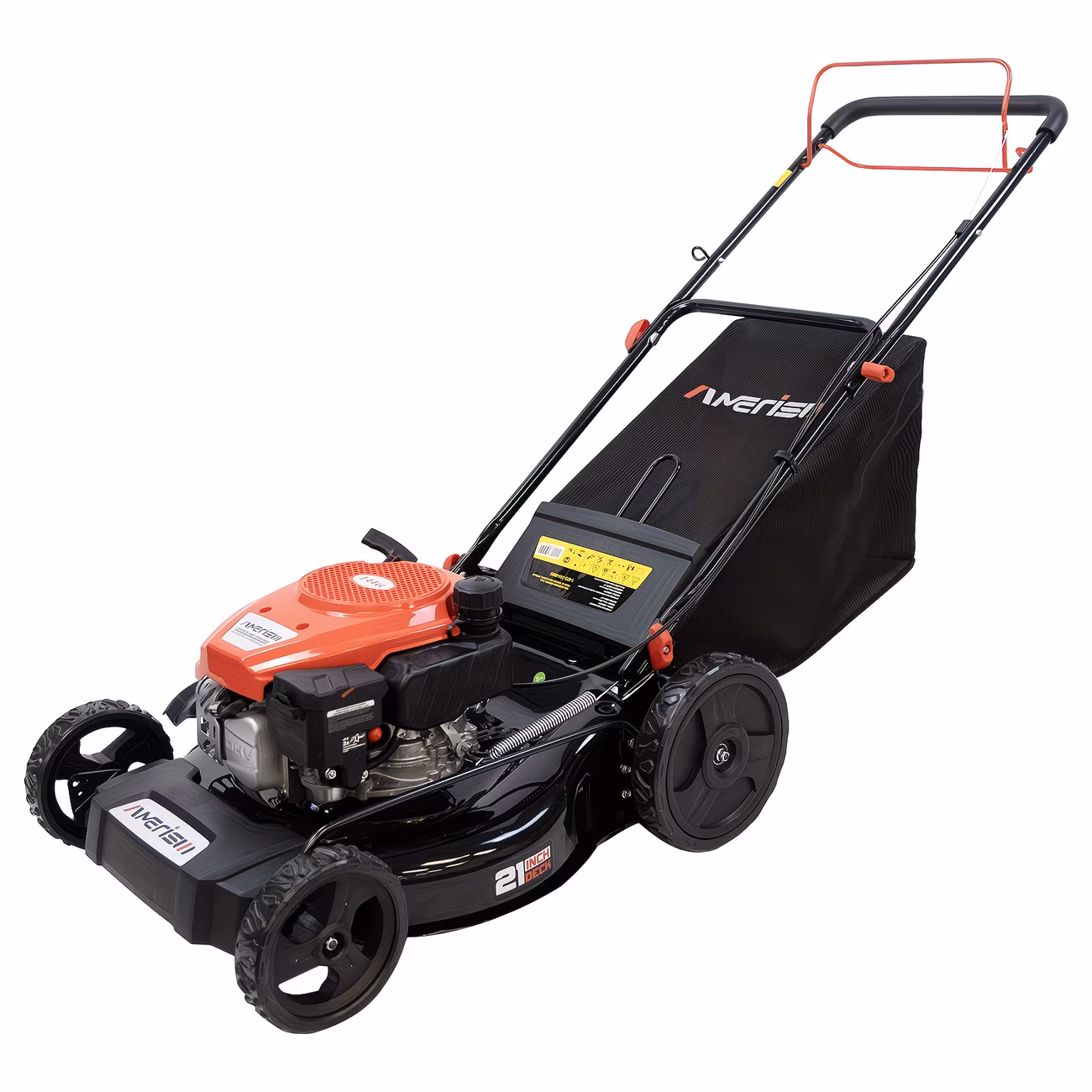 21 lawn mower 144cc 2 in 1 3 in 1 mulching 170cc 3 in 1 self propelled with 6 height adjustment high rear wheels gardening supplies and equipment foldable handles for lawn yard and garden maintenance Product details 9