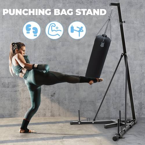 height adjustable punching bag stand heavy boxing bag stand with weight plate legs independent to 150 lbs for home gym fitness only stand