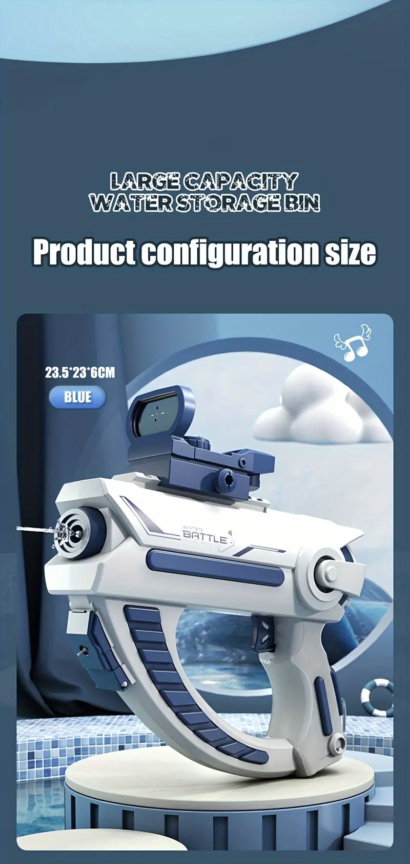 fully automated water gun   aiming device for electric high speed continuous shooting on water perfect for summer swimming pool competitions details 9