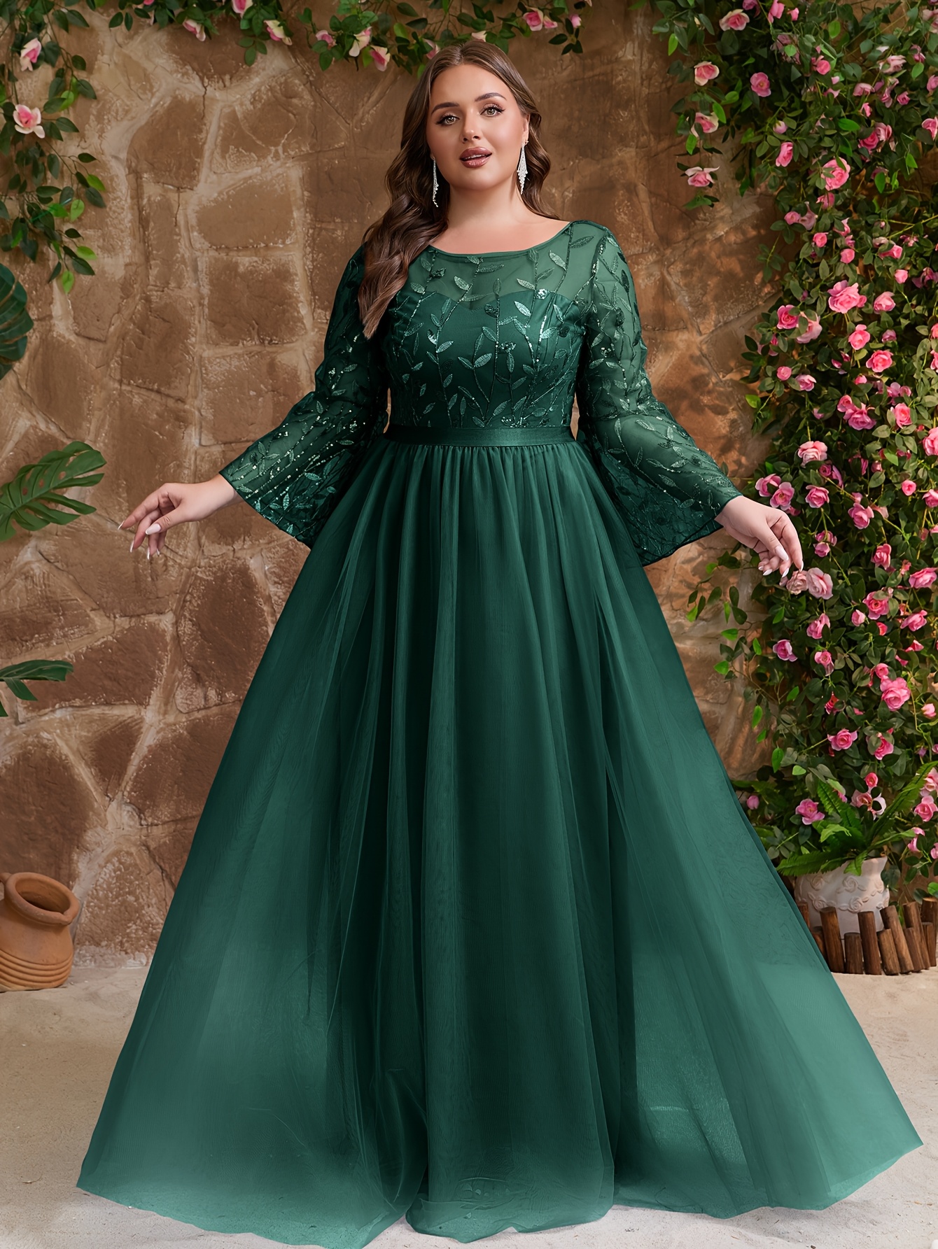 plus size formal dresses sold on Temu United States