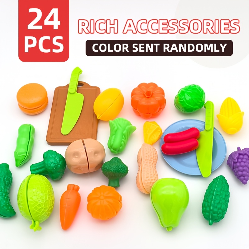 Image of Simulated Play House Toys, Fun Cutting Food Play House Tools, Fruit And Vegetable Toys, Simulated Food Toy Sets, Birthday Party Toy Sets, Party Gift Bags