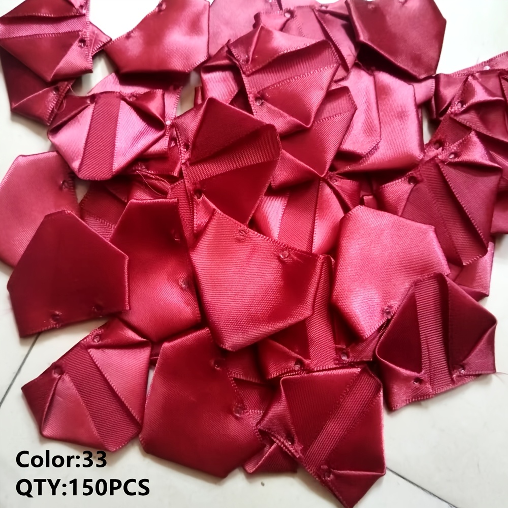 TEMU 150 Stk./Packung Mehrfarbig 5 cm x 4 cm Handgemachte Rosenblätter Künstliche Rosenblätter Feiertags Hochzeitsdeko Zubehör für wohnung