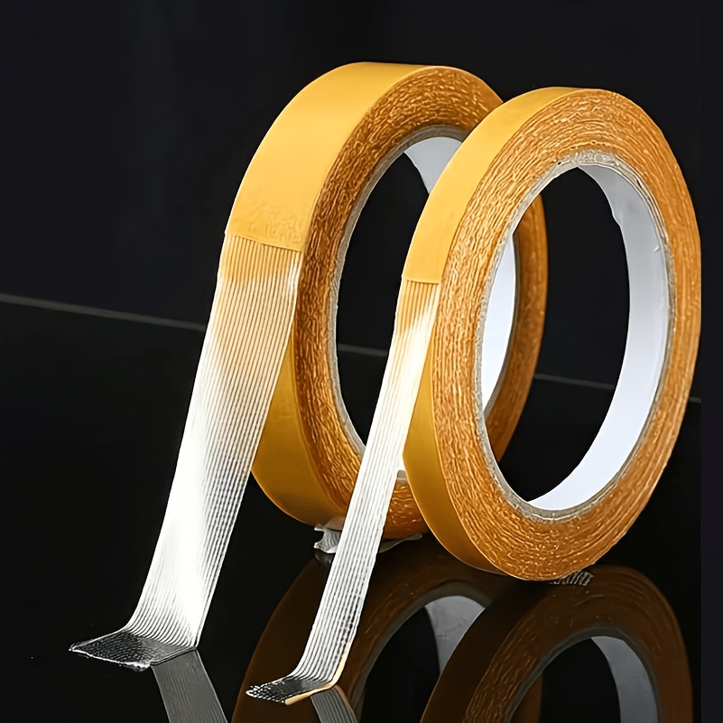 Image of 2 Rolls Of Strong Adhesive Cloth Tape, Seamless Self-adhesive Garment Fixing Tape, Suitable For Clothing And Fabrics