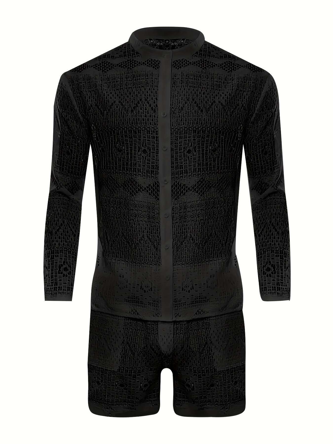 Herren Jogginganzug 2-teilig | Hoodie Mit Raglanärmeln & Jogginghose | Transparentes Set