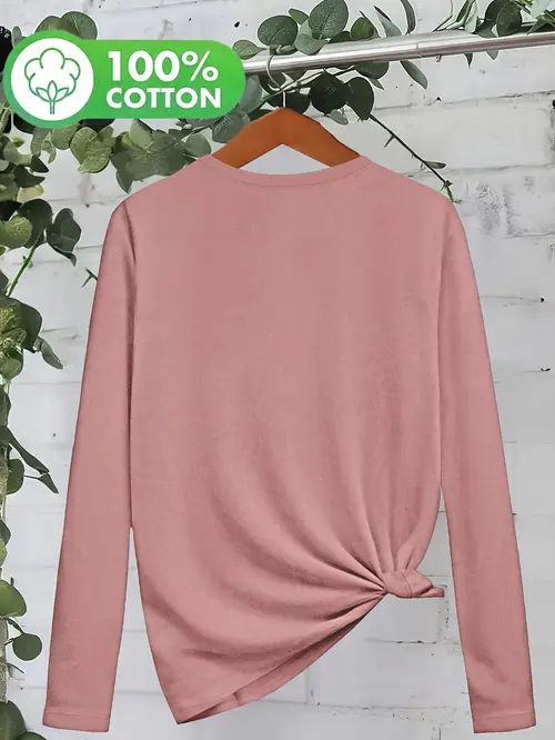 Women S Casual Long Sleeve T-Shirt with Black & White Parallel Stripes Print, Comfortable & Breathable, Round Neck, Regular Fit - Versatile Top, Ladies T Shirts