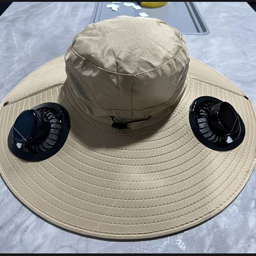 solar dual fan anti uv summer hiking fishing hat adjustable chin strap lightweight breathable outdoor sun visor fisherman hat