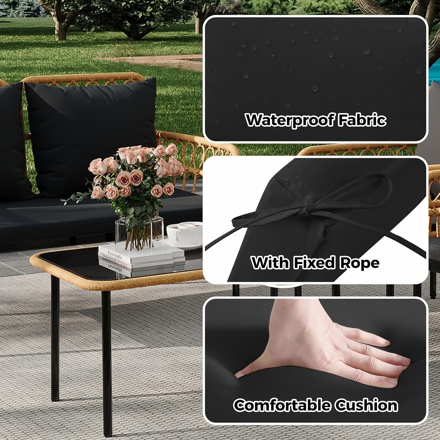 Removable cushions