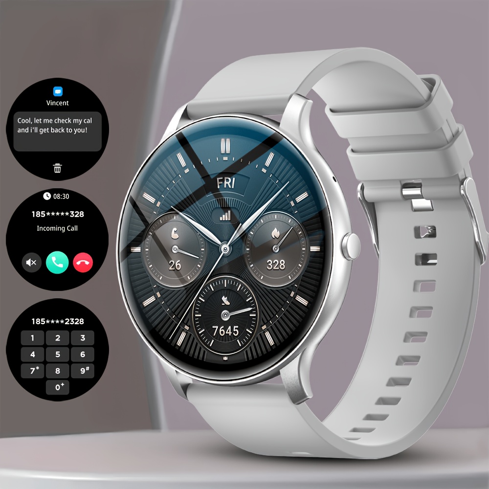 Gwenland Health Fitness Smartwatch, 1.46-inch Full Touch Hd Screen, Wireless Calling, Music Control, With Pedometer, Distance, 100 , Sleep Monitoring, , Rechargeable Lithium Battery, , Fitness