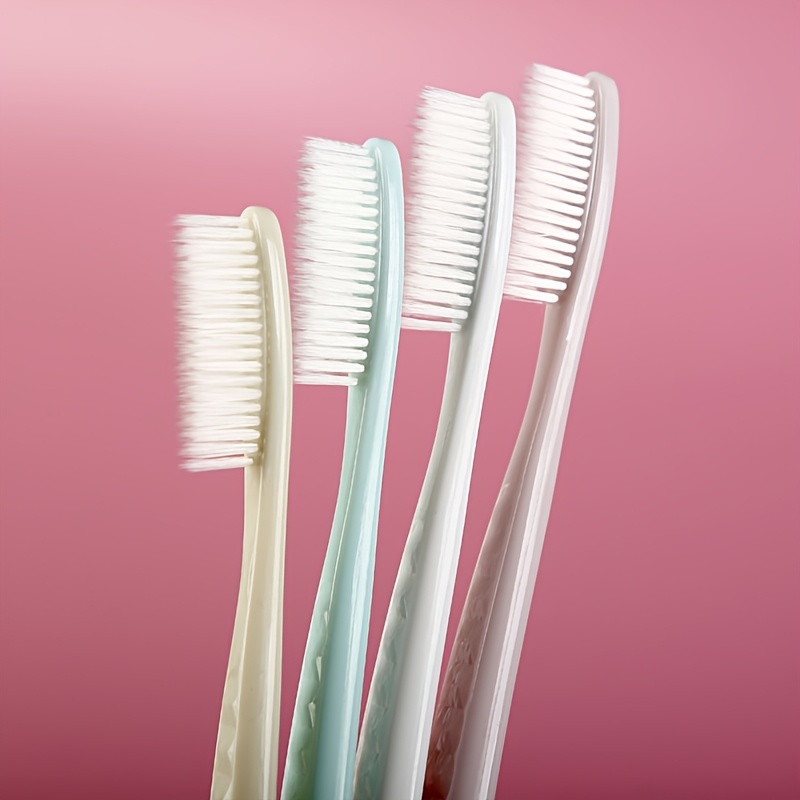 Soft Manual Toothbrush Set for Adults, 4pcs