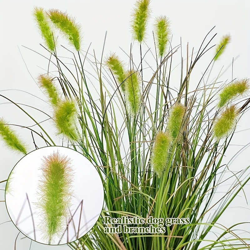 

Artificial Grass Plant 8 Bundles Uv Resistant Grass Plants Shrubs Onion Plants Outdoor Artificial Fake Greenery Stems For Outdoor Indoor Home Garden Decor