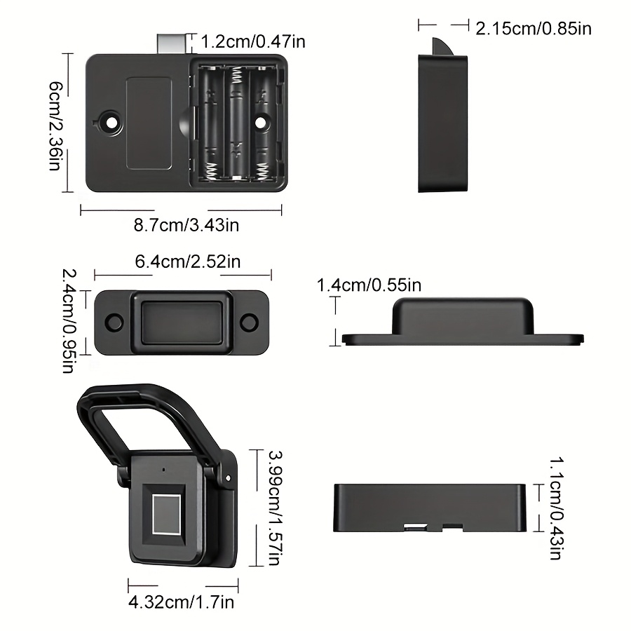 Intelligent Fingerprint Drawer Lock, Keyless Biometric Security