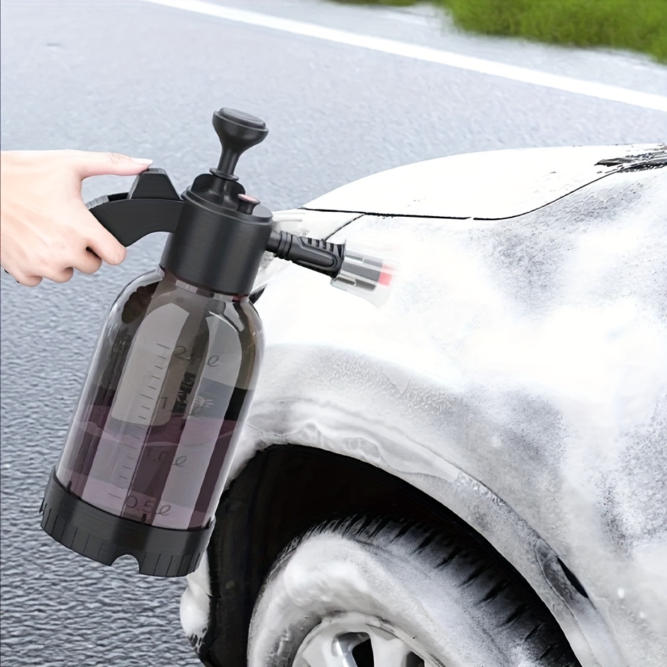 TEMU Car Washing Foam Sprayer Household Handheld Car Washing Spraying Gardening Air Sprayer Manual Pot 2l