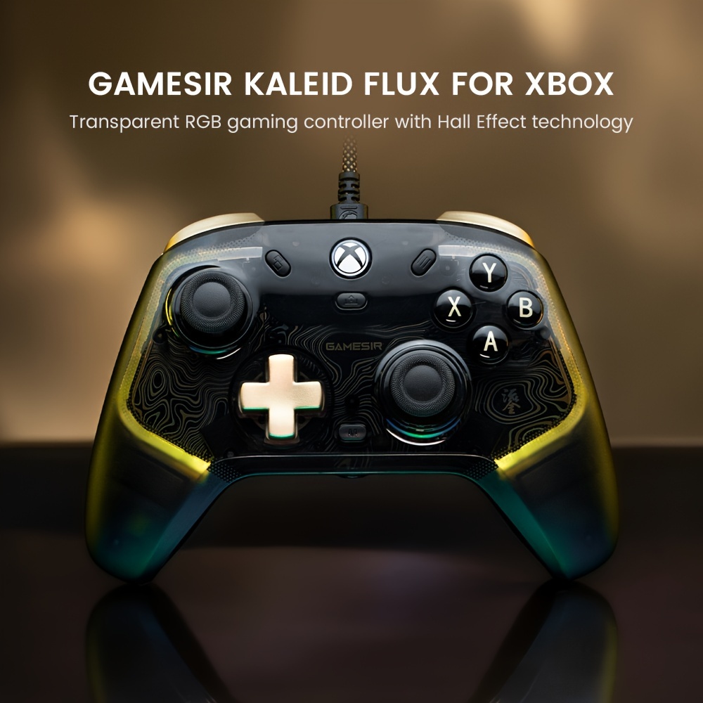 

Gamesir Flux Enhanced Wired Controller For Xbox, Rgb Lighting And Hall Effect Joystick, Compatible With Xbox Series X|s, Xbox One, Windows 10/11 Pc - Officially Licensed