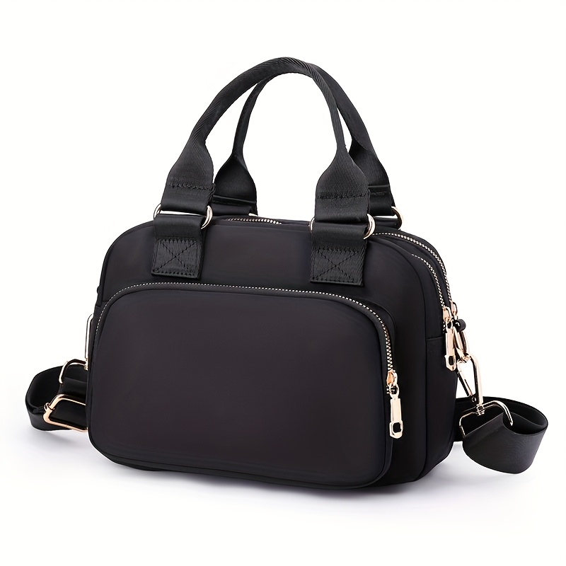 E-shop Hochwertige Damenhandtasche aus Nylon, quadratische Tasche mit großem Fassungsvermögen, leichte Reisetasche für die Schulter, einfache