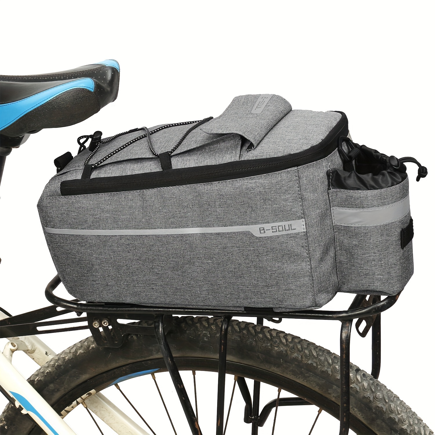 TEMU B-SOUL Mountain Bike Portapacchi Posteriore a Borsa Attrezzatura da Ciclismo Grande Capacit� Borsa Posteriore Sedile
