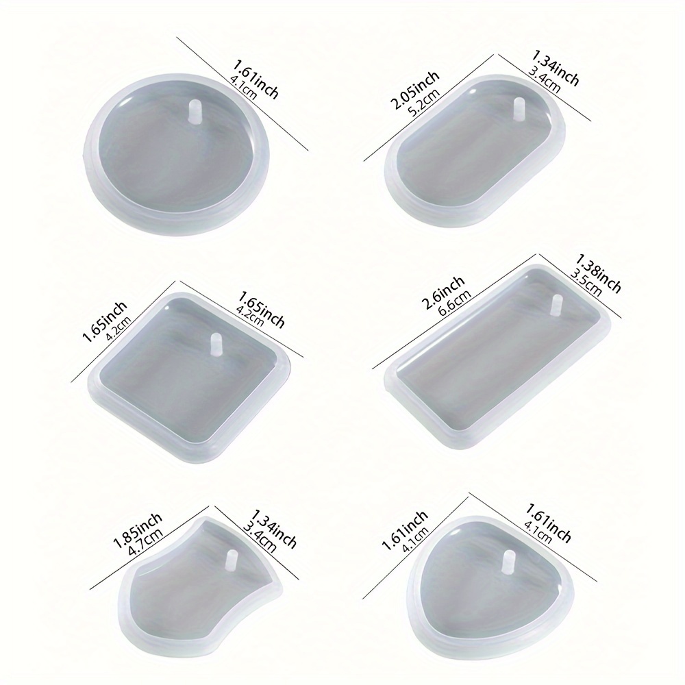 12 Moules Silicone Pour Porte-clés Résine – Forme Ronde, 3,5 Cm, Avec 12 Porte-clés, DIY Créatif