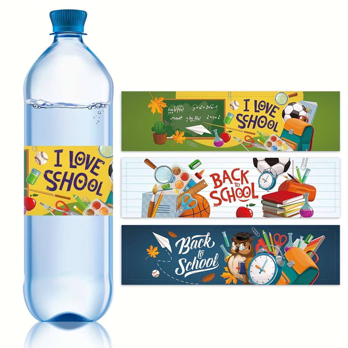 

15 Stickers For Back To School Party Water Bottle, Welcome Back To School Water Bottle Label, Water Bottle Packaging Bottle Decoration Sticker, Suitable For Back To School Gifts, Party Gifts