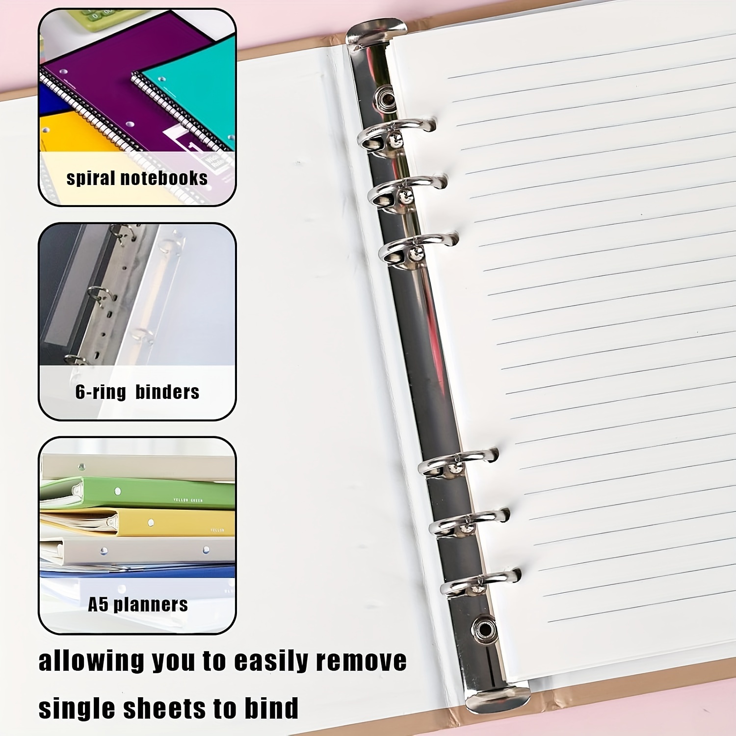 

A5 6- , , Compatible Notebooks, Planners, And Organizers