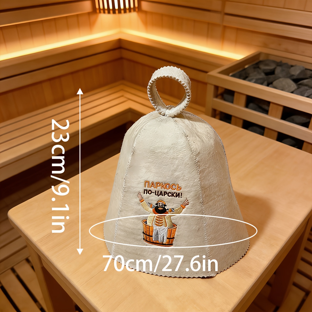 1/2pcs Of Wool Felt Bath Hats For Men, Designed Specifically For Saunas, Quick-drying Caps, Water-absorbent Steam Hats, In Solid And Printed Designs (not Washable)
