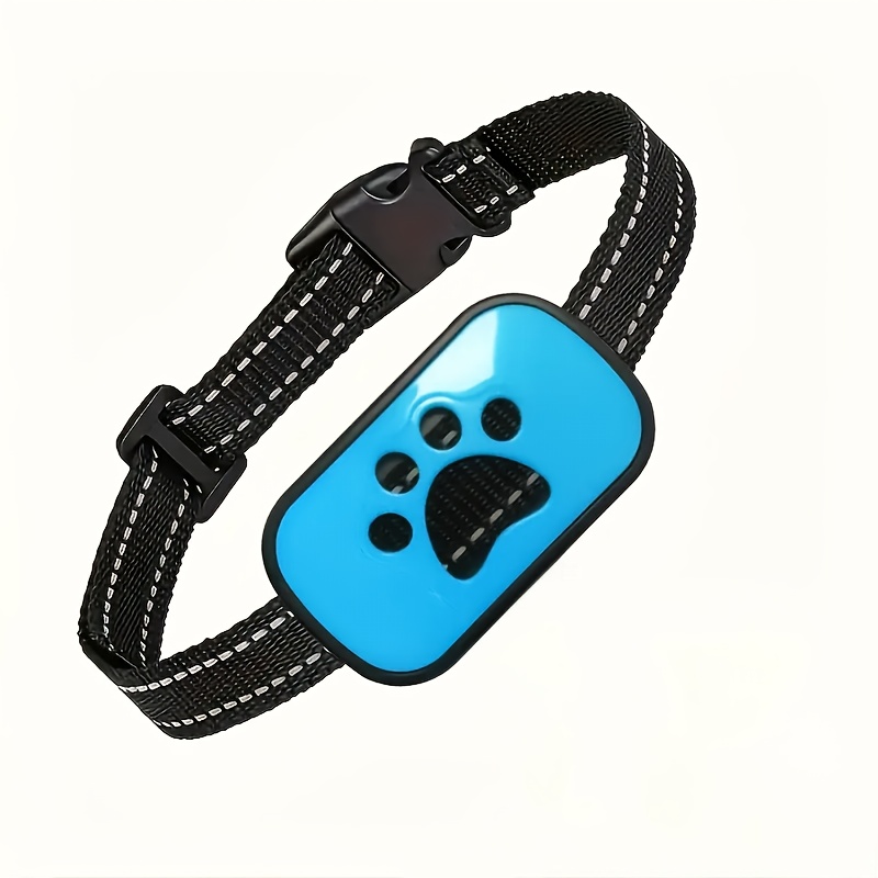 TEMU Anti Dog Bark Collar, Dog Barking Collar, Usb Rechargeable Vibration Intelligent Recognition Training Collar 7 (sky Blue)