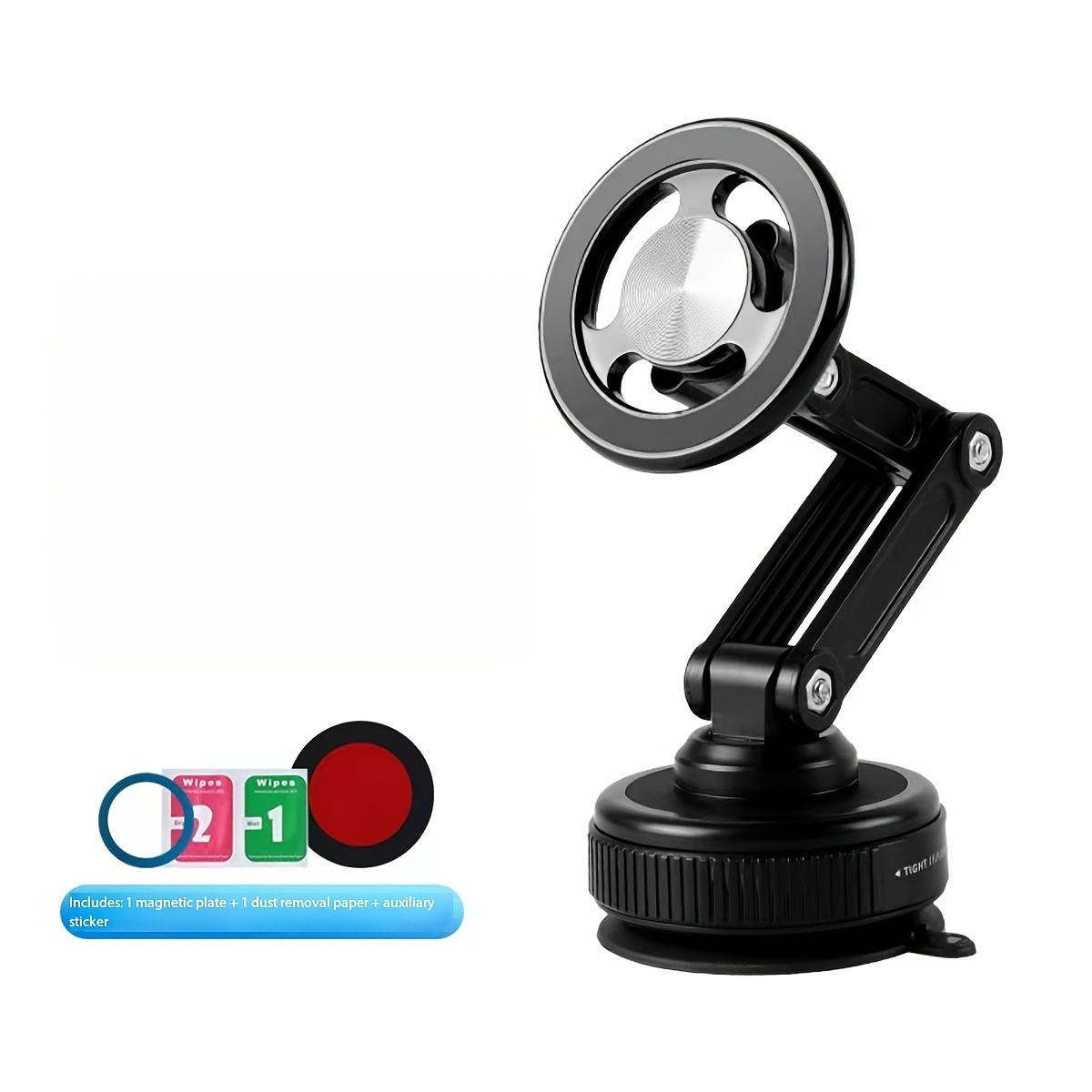 E-shop Autohandyhalter mit Vakuum-Saugnapf, klappbare magnetische Autohandyhalterung, drehbarer Saug-Navigations-Autohalter