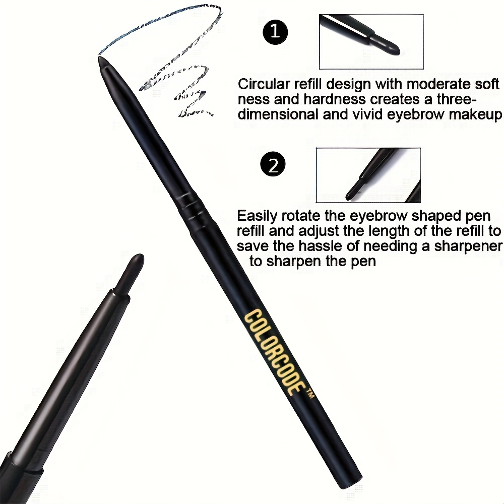 Matter Gel-Eyeliner Stift – Wasserfest, Wischfest, Schwarz, 3,6 G, Mit Drehmechanismus