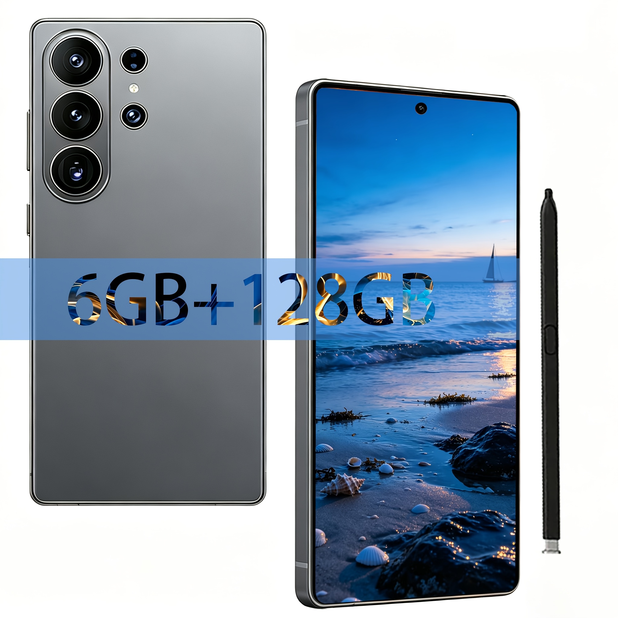 TEMU 26 Ultra Unlocked 2026 New 6.9 Inch Display, 6gb 128gb Rom Android Smartphone, Dual Hd Camera Phone With Headset, Protective Cover, Usb Cable,