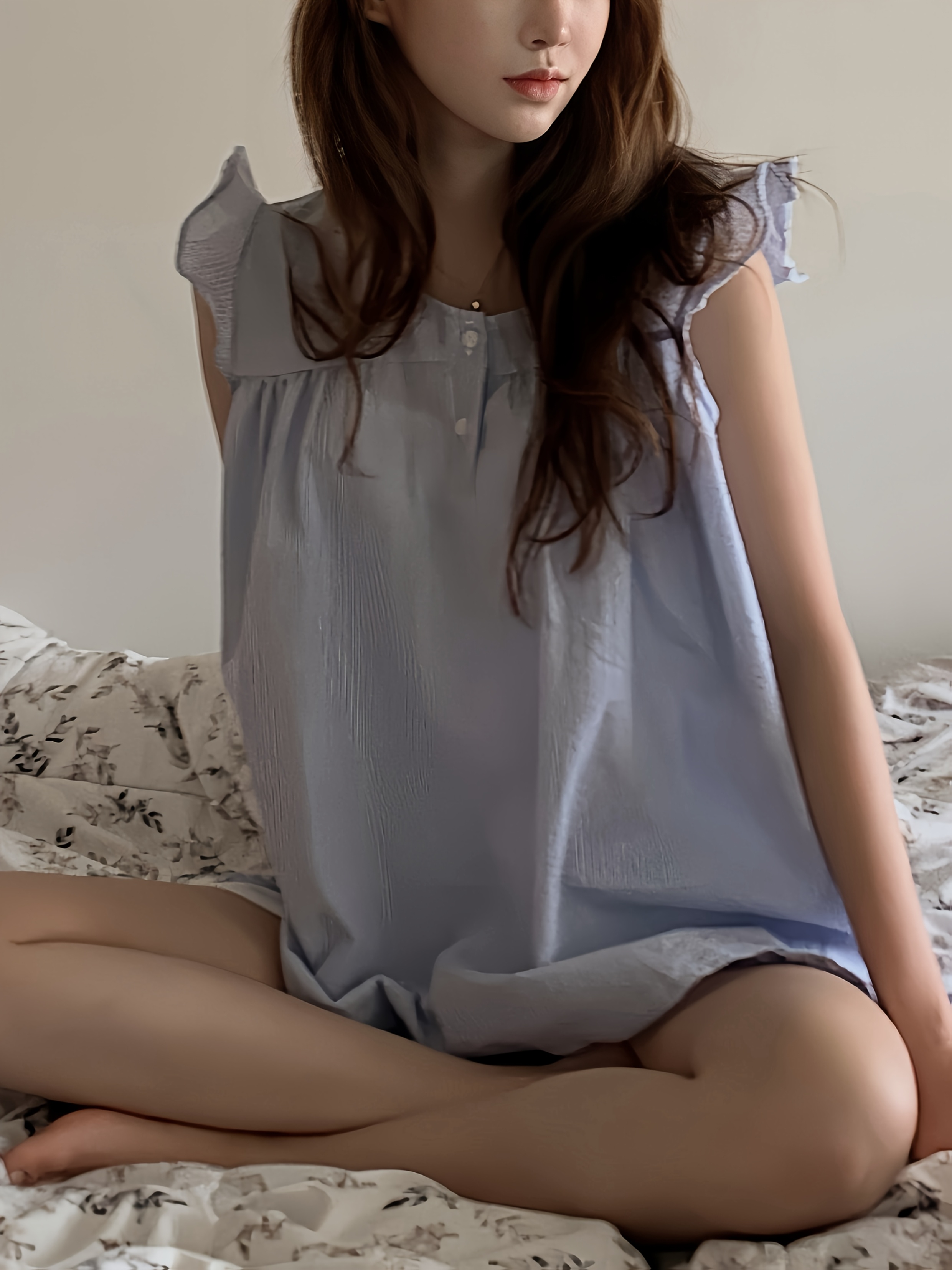   striped sleeveless summer two piece set ruffle babydoll elastic waist shorts loose casual   spring summer loungewear for   for outdoor