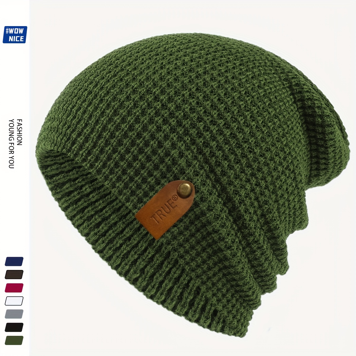 TRUE Simple Lightweight Stretchy Winter Beanie Hat
