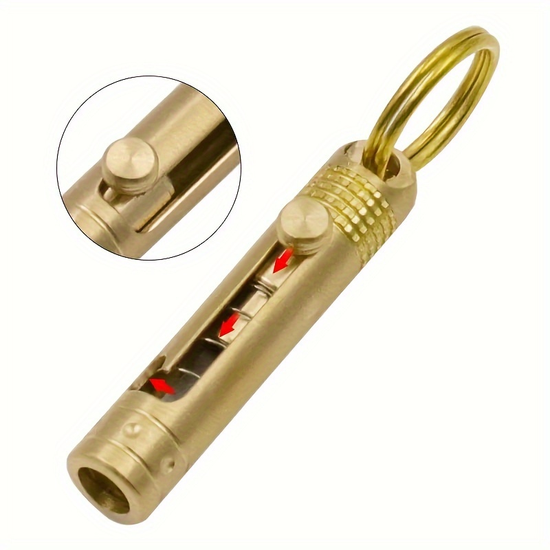 

Compact And Practical Mini Brass Portable Keychain Pendant For Dismantling Express Keys, Suitable For Outdoor Camping And Mini Paper Cutting By Artists.