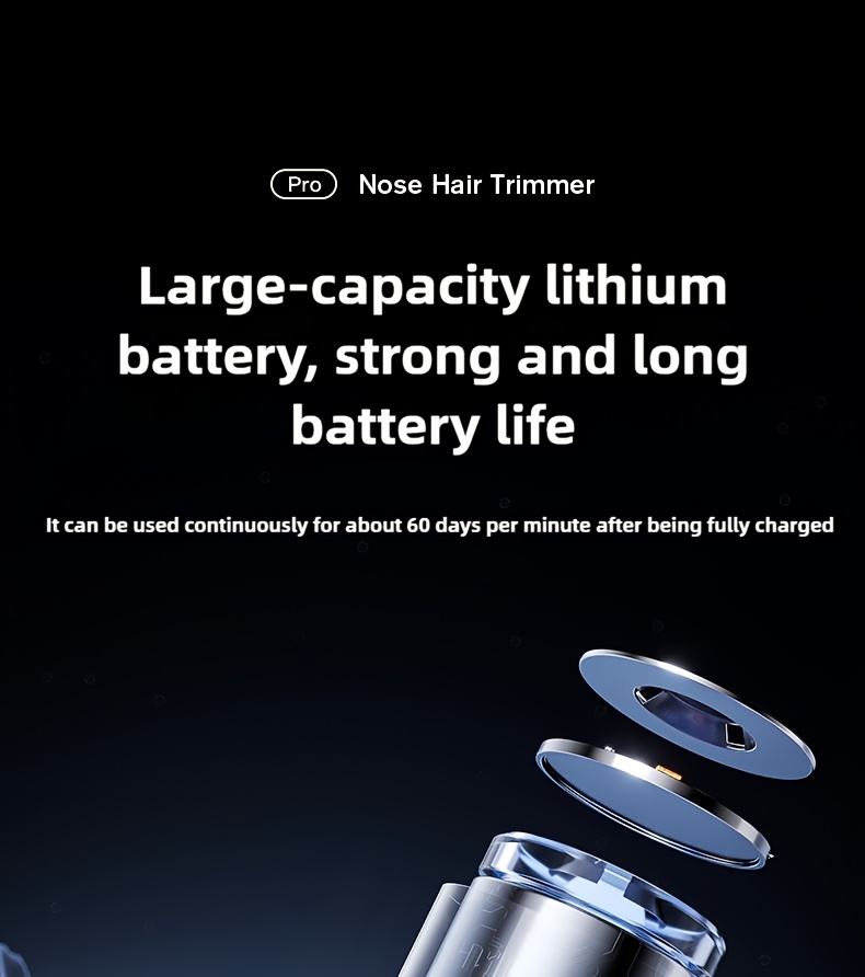 rechargeable electric nose hair trimmer for men and women a magical tool for cutting nasal hair Product details 13
