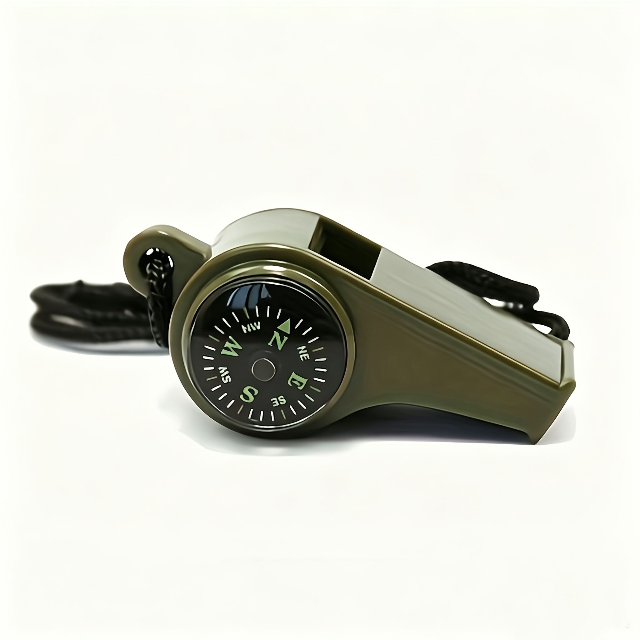 Durable 3-in-1 Emergency Survival Whistle Set with Compass and Thermometer