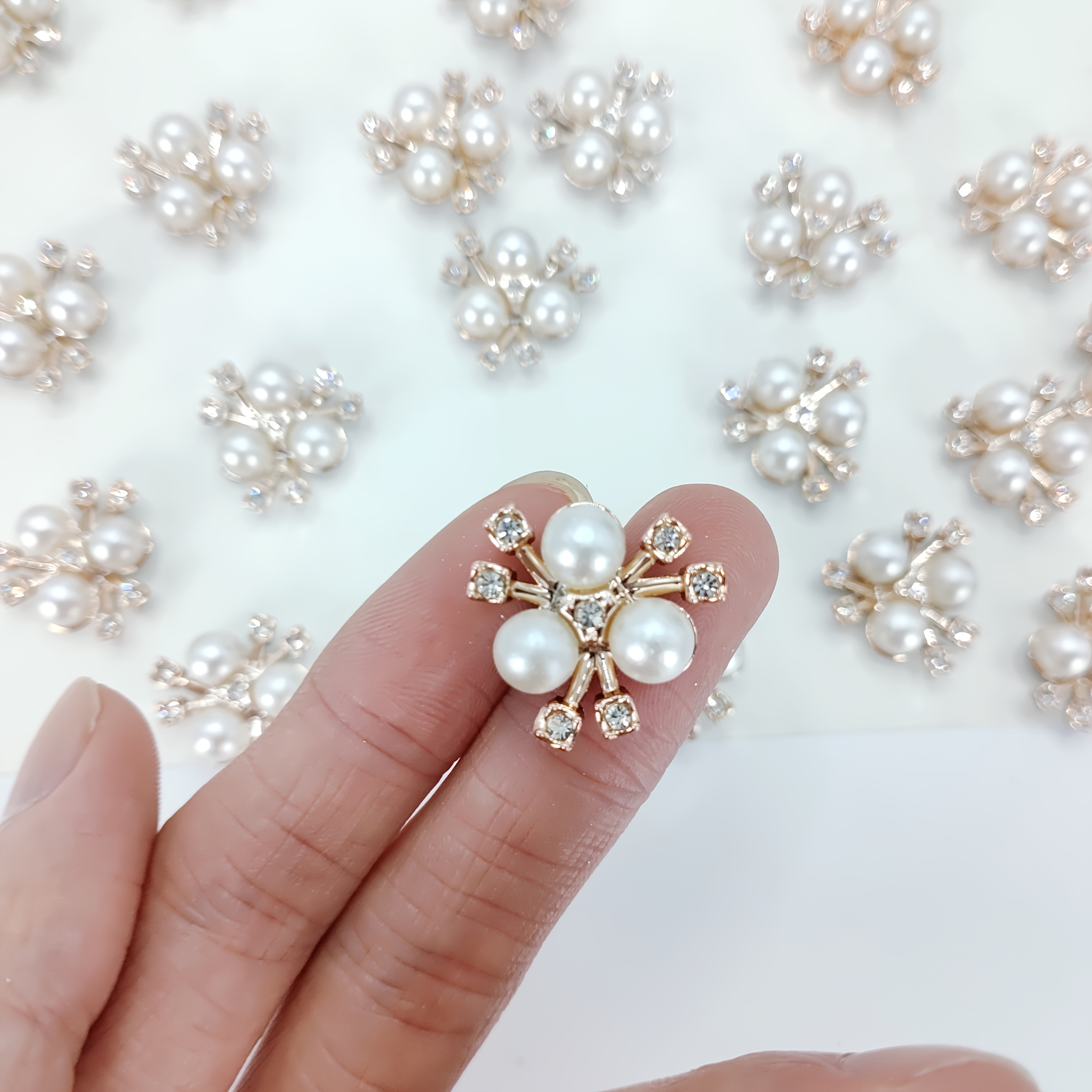 TEMU 46 stuks gouden bloemenborden versierd met fonkelende strass-steentjes genaaide patches, gebruikt voor doe-het-zelf kleding, haaraccessoires,