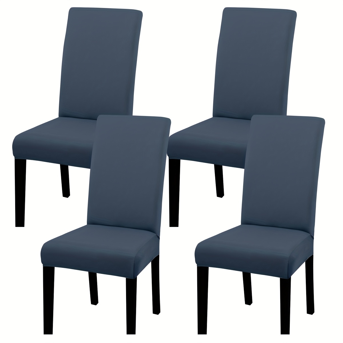 TEMU Lot de 4/6 housses de chaise élastiques - Multicolores, housse de chaise, protège-siège élastique , convient pour restaurant, cuisine, salle de