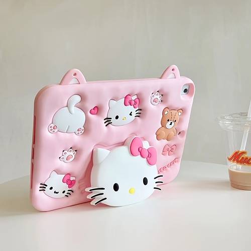 case suitable for ipad cute aesthetic soft shell cartoon luxury protective cover device protection style kawaii design stretchable material durable case stylish protector anime fans
