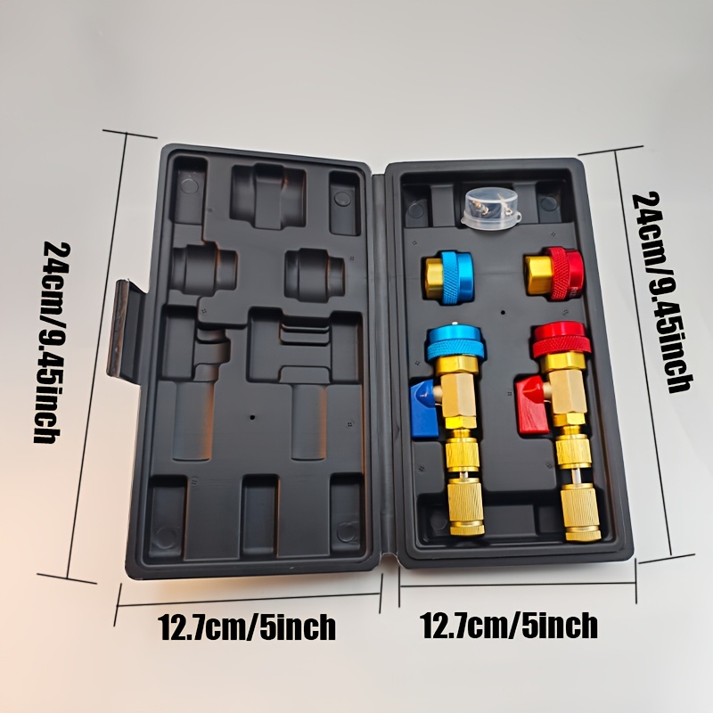 TEMU Kit d'outils pour le retrait et l'installation des noyaux de valve R134A et R1234YF, conçu pour les couples de noyaux de valve standard et JRA