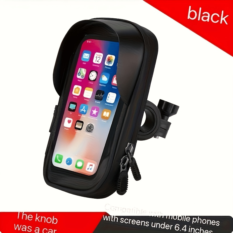 Touchscreen Phone Mount, Motorcycle and Bicycle Navigation Holder, Universal for Electric Scooters, Mountain and Road Bikes, Anti-Shake Stable Car Phone Holder