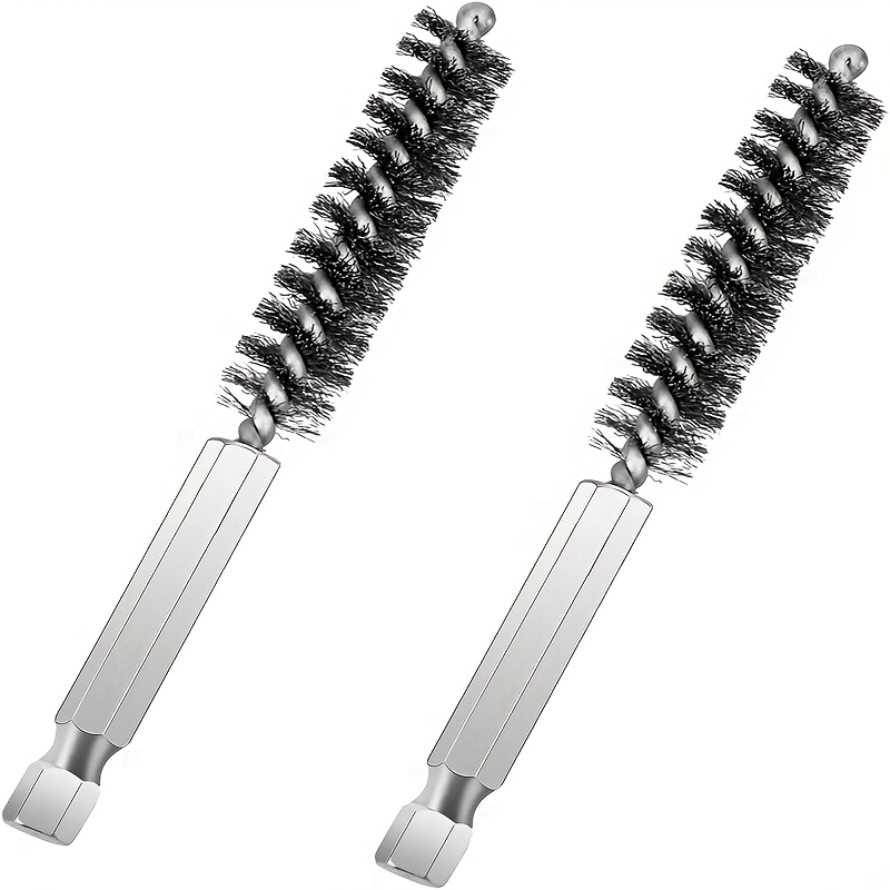 TEMU 2pcs Golf Clubs Head Brush Stainless Steel Golf Club Wire Brush Golf Shaft Ferrules Cleaning Tool Electric Drill Wire Brush For Iron And Wood