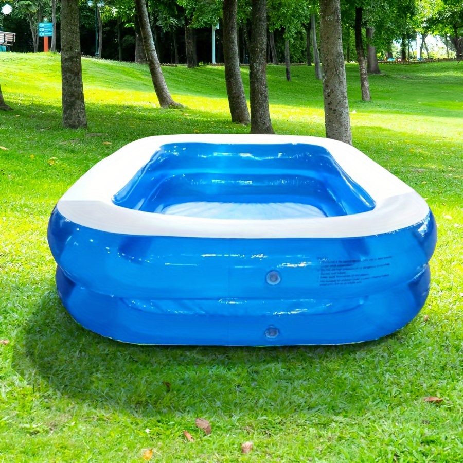 extra large inflatable swimming pool for youngsters sturdy foldable outdoor play pool with details 3