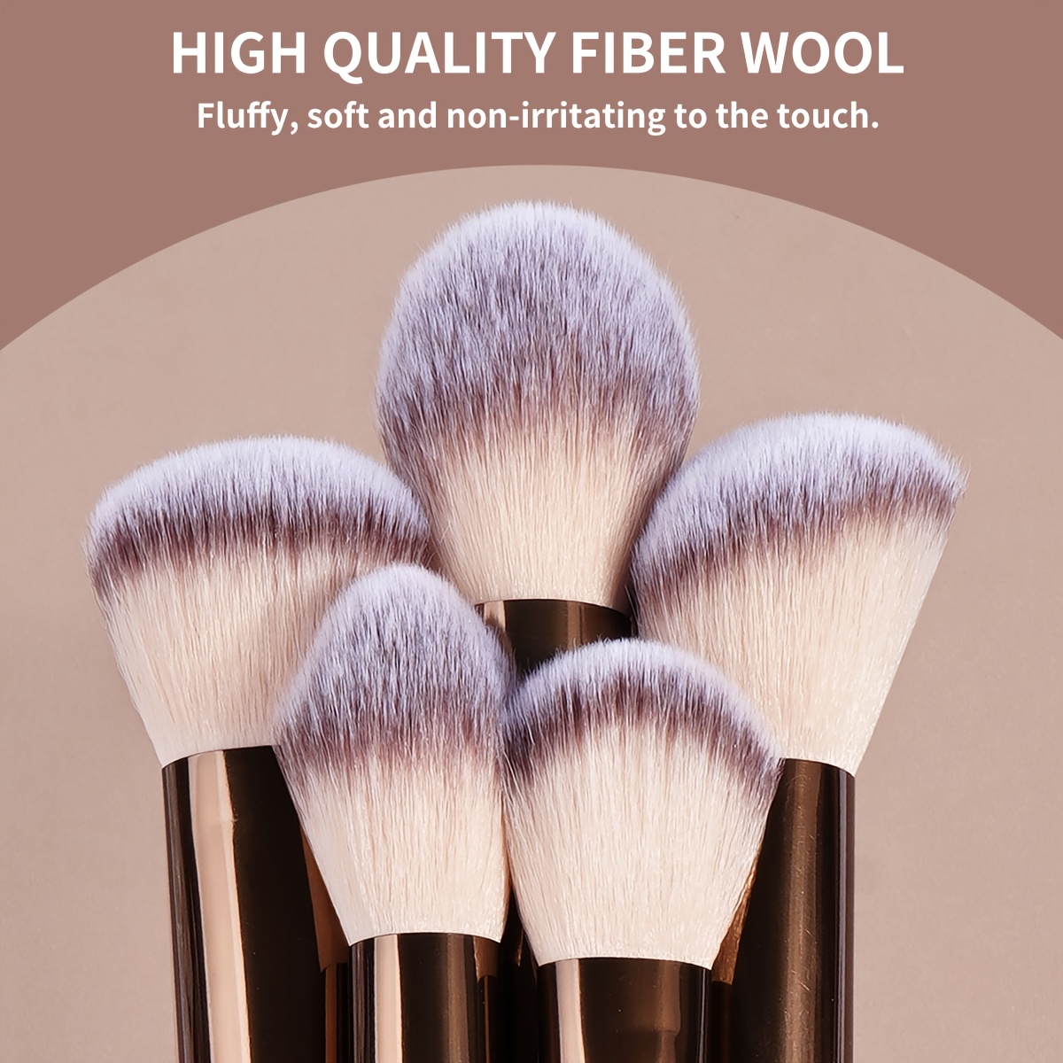 MAANGE 22-Piece Makeup Brush Set, 19 Makeup Brushes + 2 Sponges + Makeup Bag, Portable Makeup Tool Kit, Foundation Brush, Blush Brush, Eyeshadow Brush, Beginner-Friendly Daily Face Makeup Tools, Gift for Women, Christmas Gift