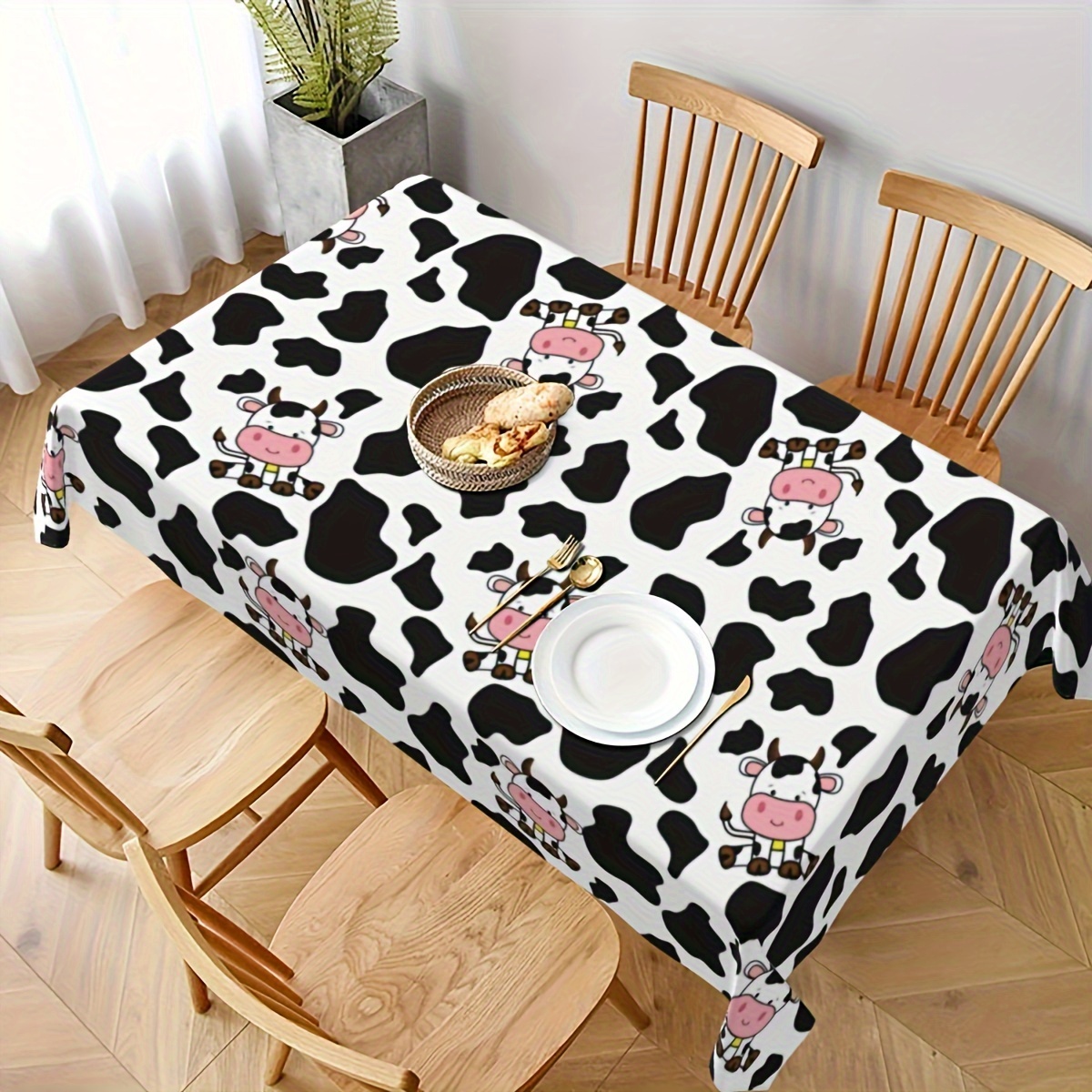 

2pcs Animal Theme Picnic Party Supplies Disposable Plastic Rectangular Table Cover, Birthday Supplies