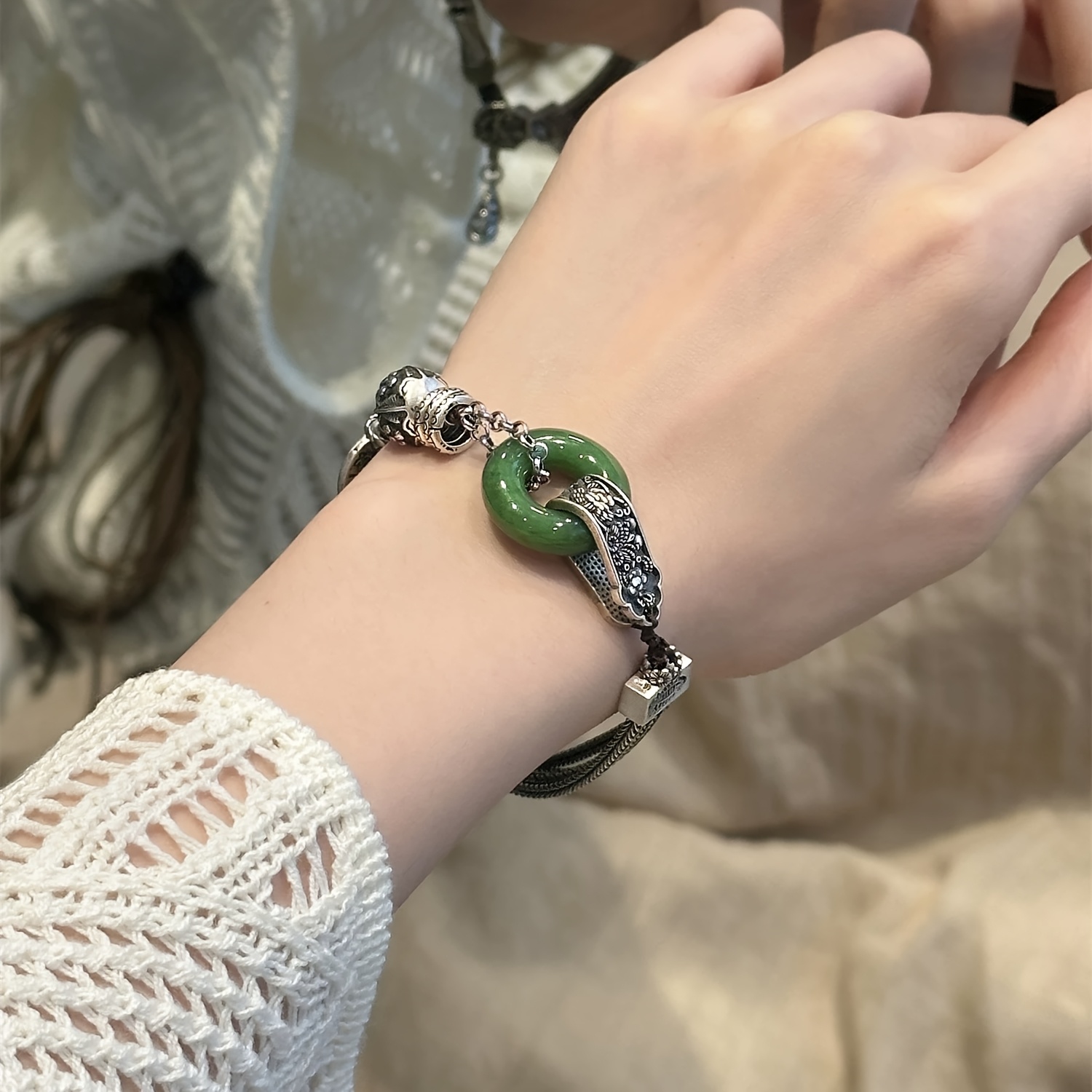 E-shop Vintage Retro Perlenarmband mit einzigartigem Design, neuer chinesischer Stil vielseitig A93