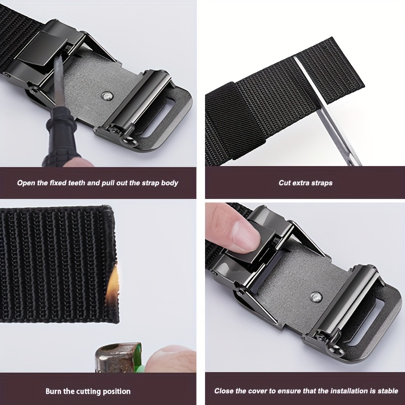 1pc fashionable belt with alloy automatic   brief design   and useful for men outdoor sports casual wear jeans daily life fathers day gift details 9