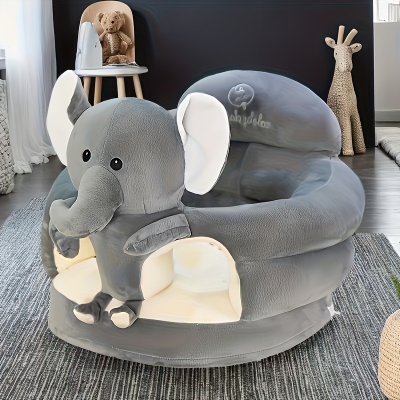 Baby Learning To Sit Cushion, Animal Styles And Colors Baby Armchairs, Anti-rollover And Anti-fall Practice Sitting Posture Baby , Infant Plush Soft Sofa Backrest Chair, Including Filling