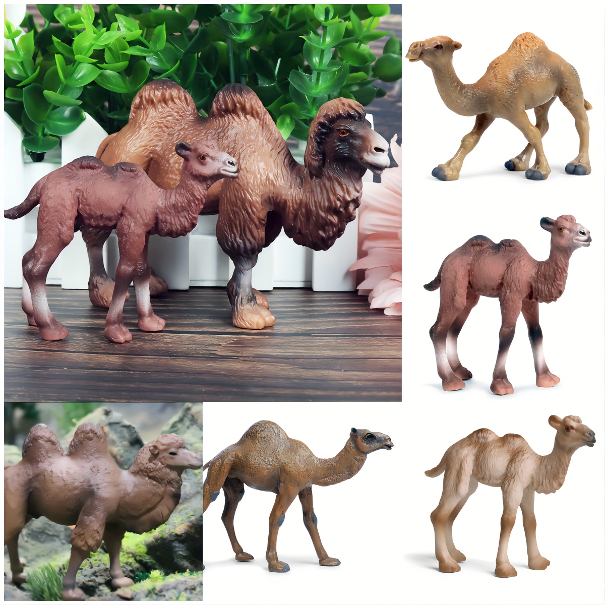 

1pc Realistic Camel Model Ornaments, Suitable For Office Decoration, Desktop Decoration, Garden Decoration, Christmas Decoration, Holiday Party Decoration