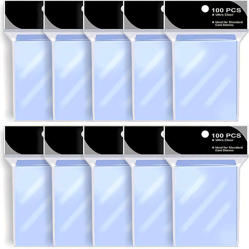 1000 count penny trading card sleeves standard size 61x99mm durable pp material   baseball   yugioh protects and   cards
