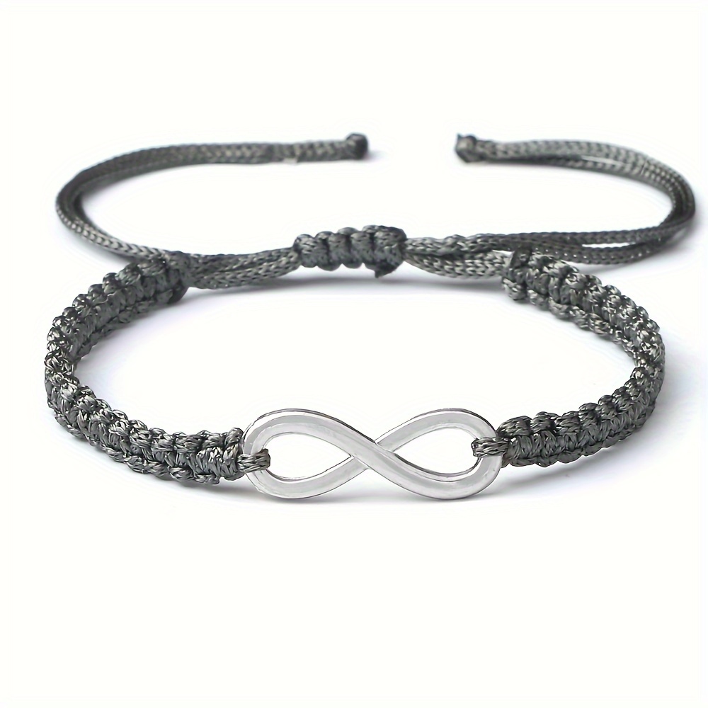Adjustable Infinity Charm Bracelet Red String for Couples & Friends