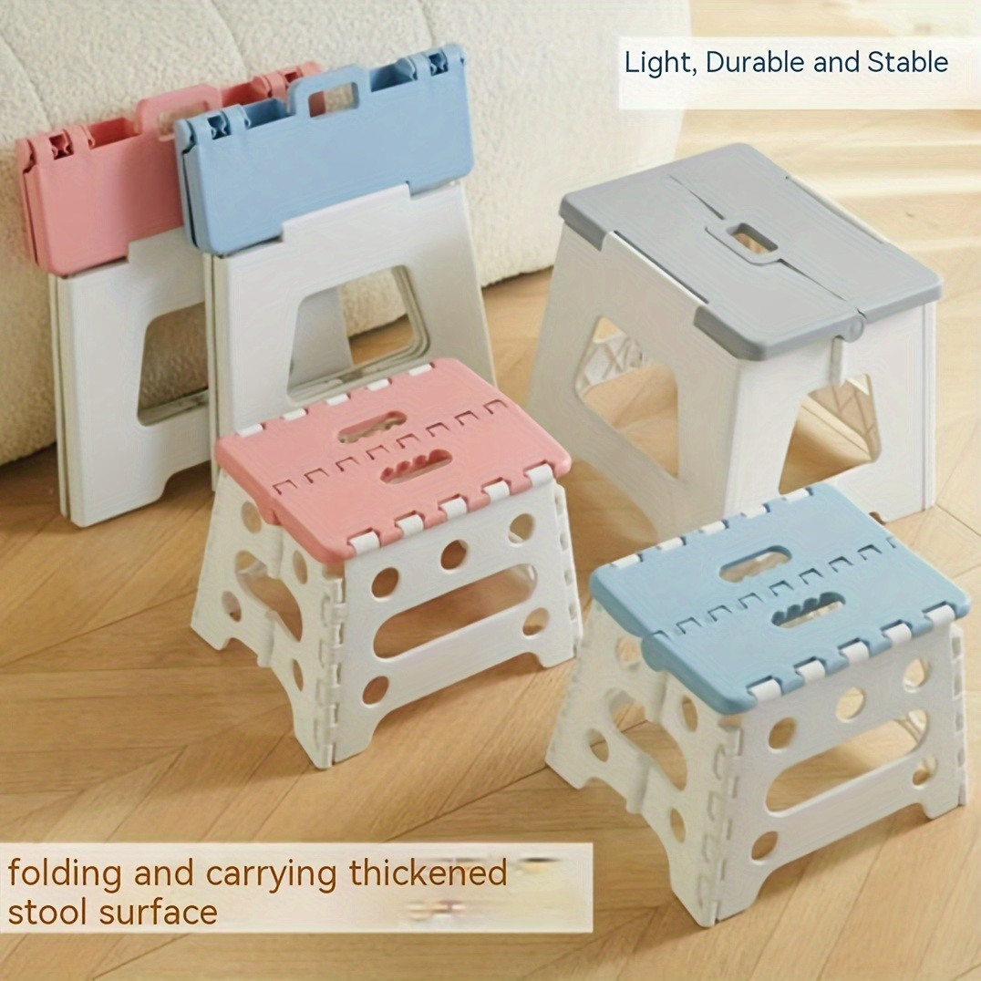 portable foldable heavy duty plastic chair lightweight sturdy square suitable for outdoor camping fishing   for no wood Product details 0