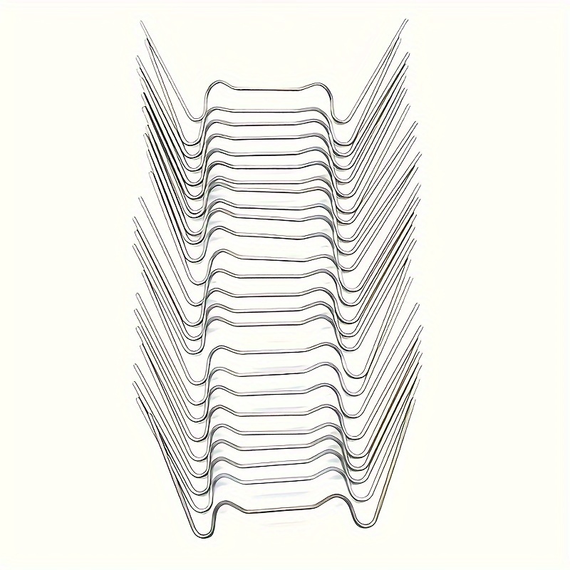 50 Pinces Serre Type W + 50 Clips Z + 50 Crochets - Acier Inox - Pour Serre