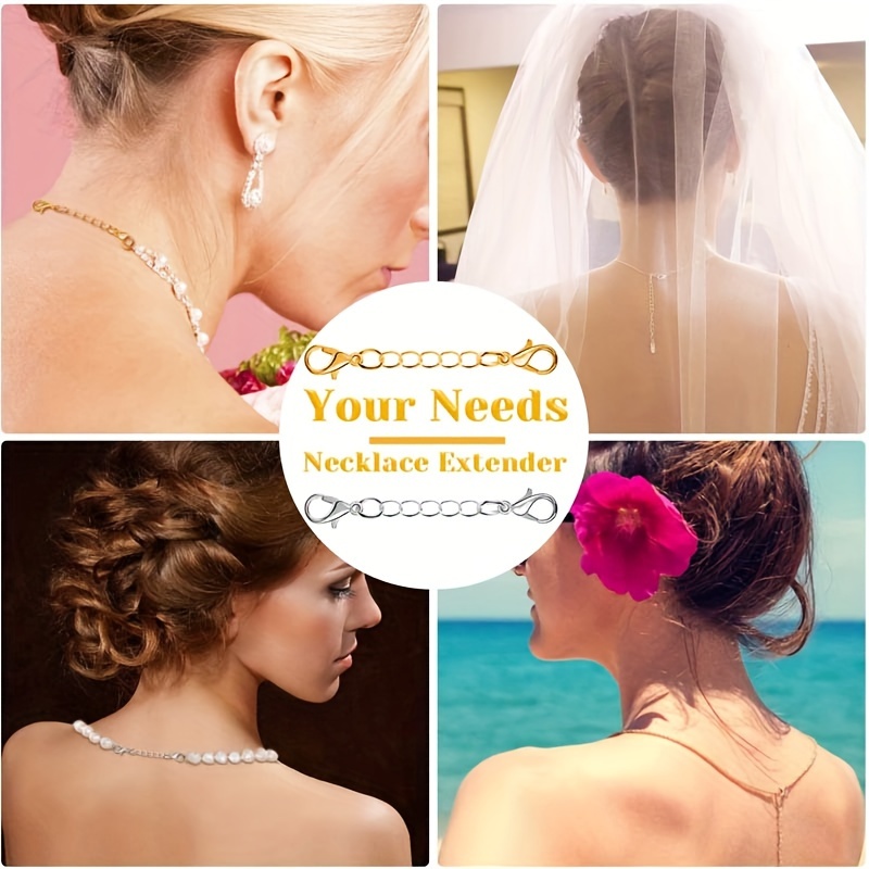 

10pcs Minimalist And Stylish Necklace, Bracelet, Anklet, And Extension Chain Diy Jewelry Making Chain Accessories